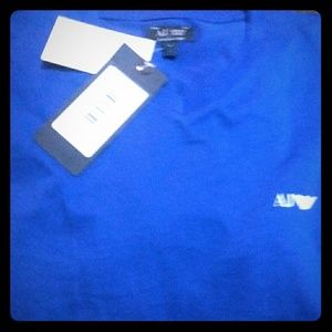 Authentic Armani exchange mens v neck shirt size l