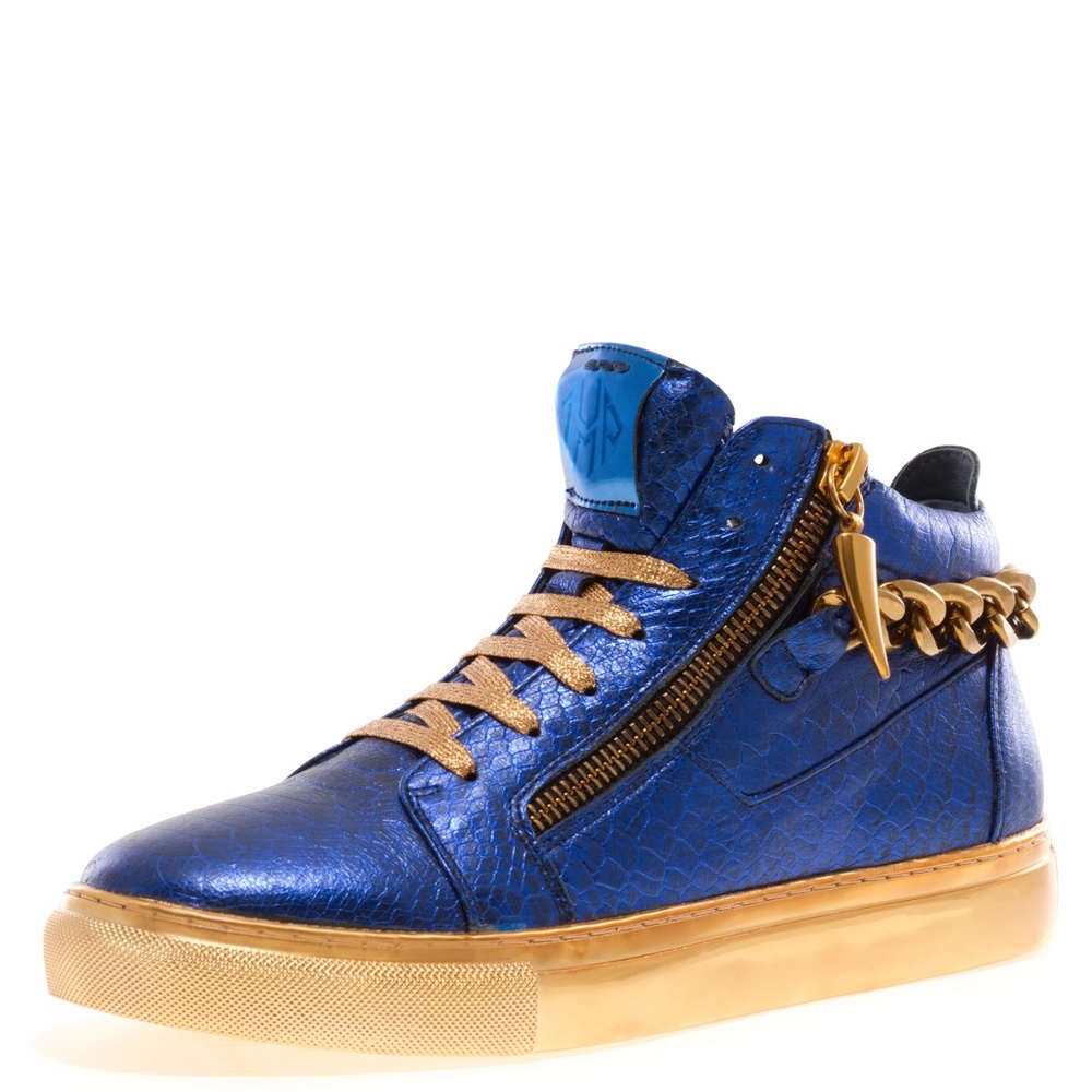 Jump NEWYORK Zack Chain Sneakers - BLUE REPTILE