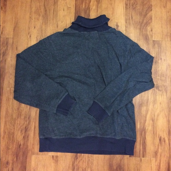 RARE Cremieux ❄️ Men's Blue Cowl Neck Sweater - Picture 5 of 7