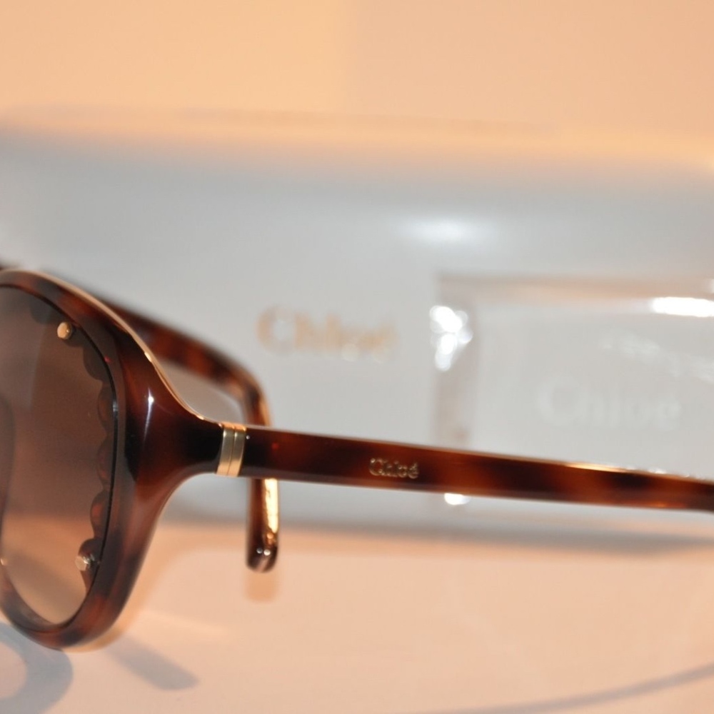 NEW CHLOE HAVANA WOMEN'S SUNGLASSES - Picture 5 of 8