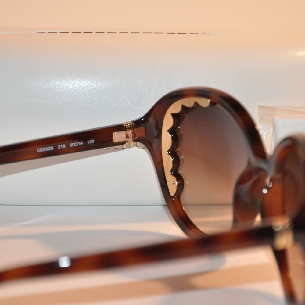 NEW CHLOE HAVANA WOMEN'S SUNGLASSES - Picture 7 of 8