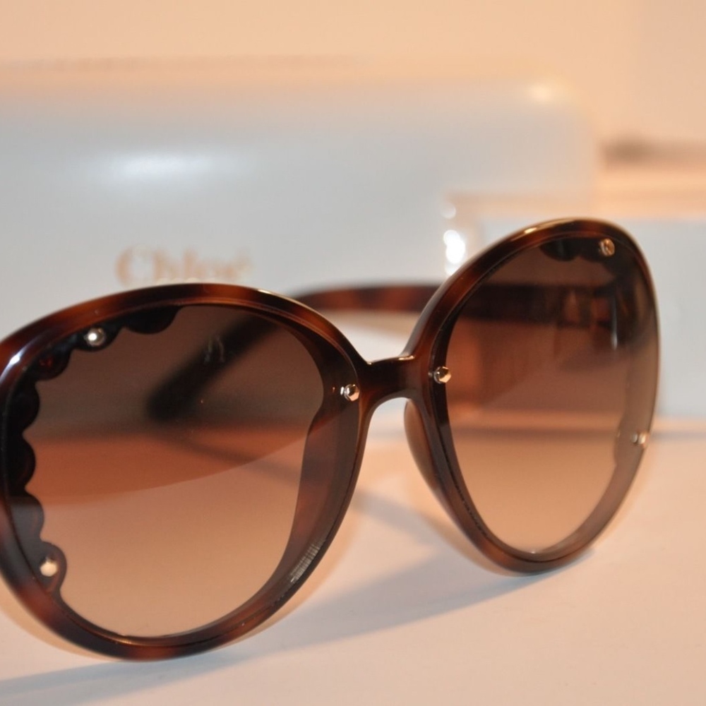 NEW CHLOE HAVANA WOMEN'S SUNGLASSES - Picture 8 of 8