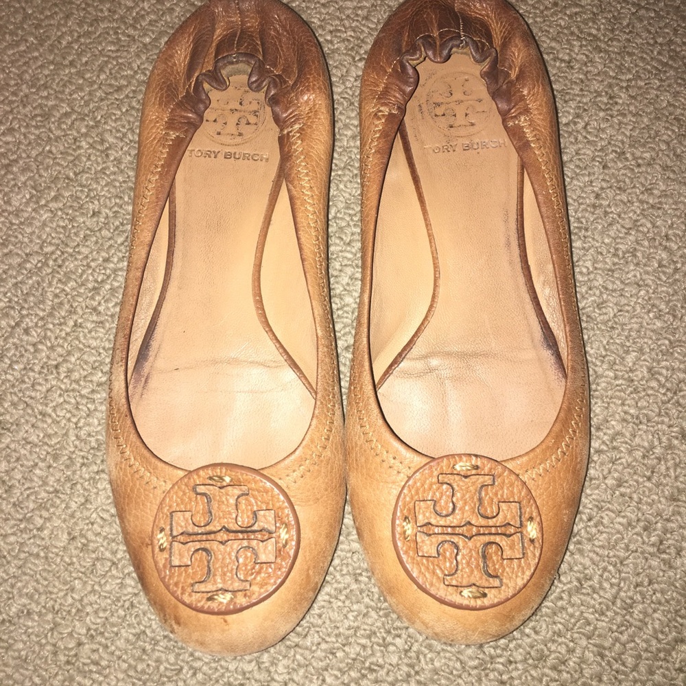 Authentic Tory Burch Leather Flats