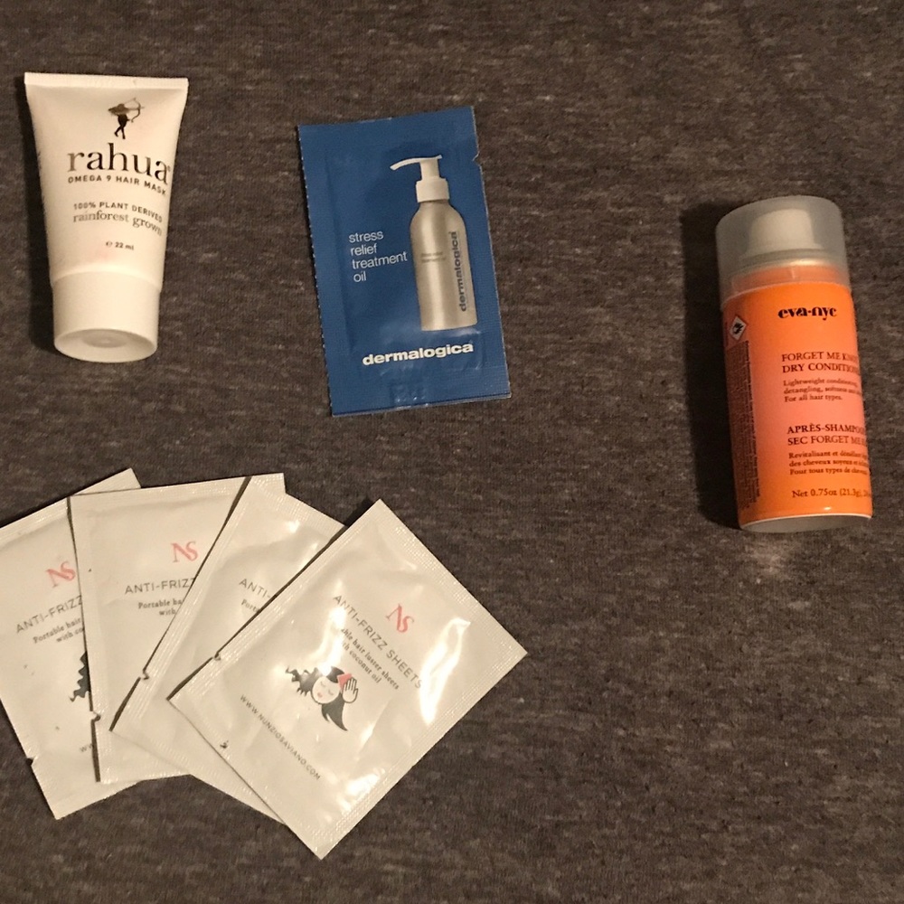 Hair care set- dry shampoo, hair mask, antifrizz
