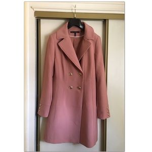 Rose pink coat from White House Black Market.