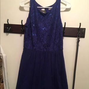 Blue homecoming/prom dress