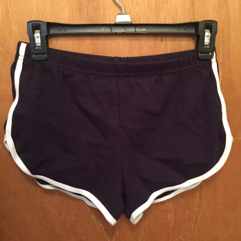 American Apparel Dark Blue Cotton Athletic Shorts