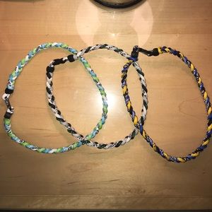 Set of 3 Sports Titanium Necklaces