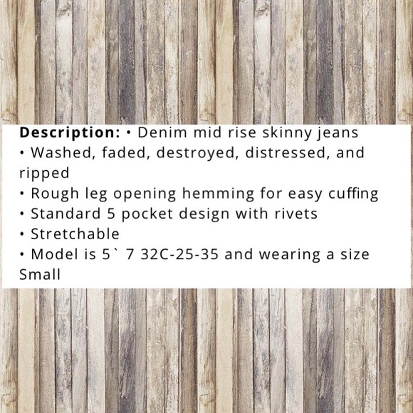 So comfy Distressed Denim skinny jean - Picture 7 of 7