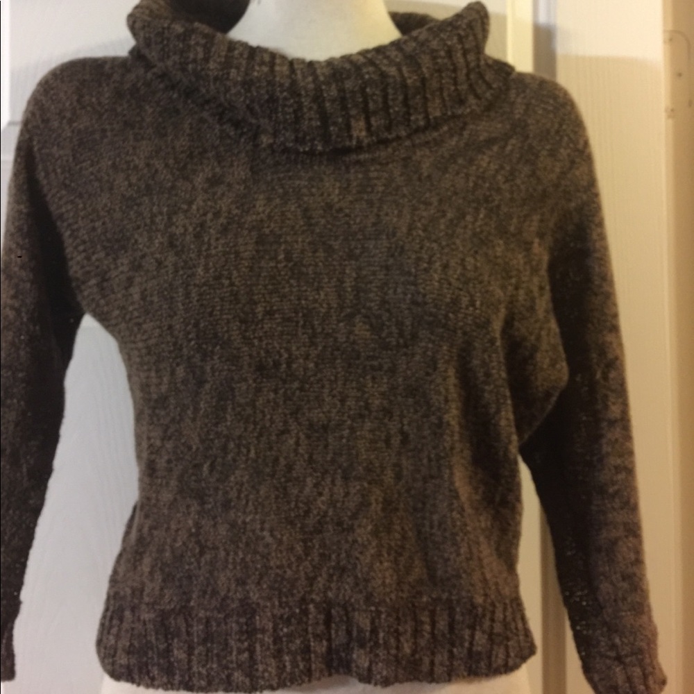 INC Black/Gold Ribbed Sweater