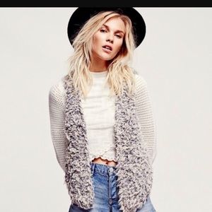 Free People Shaggy Vest