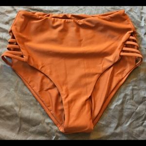 NWOT - Strappy High Waisted Bikini Bottom