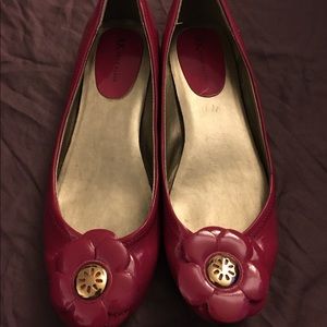 Hot Pink Flower Detail Flats