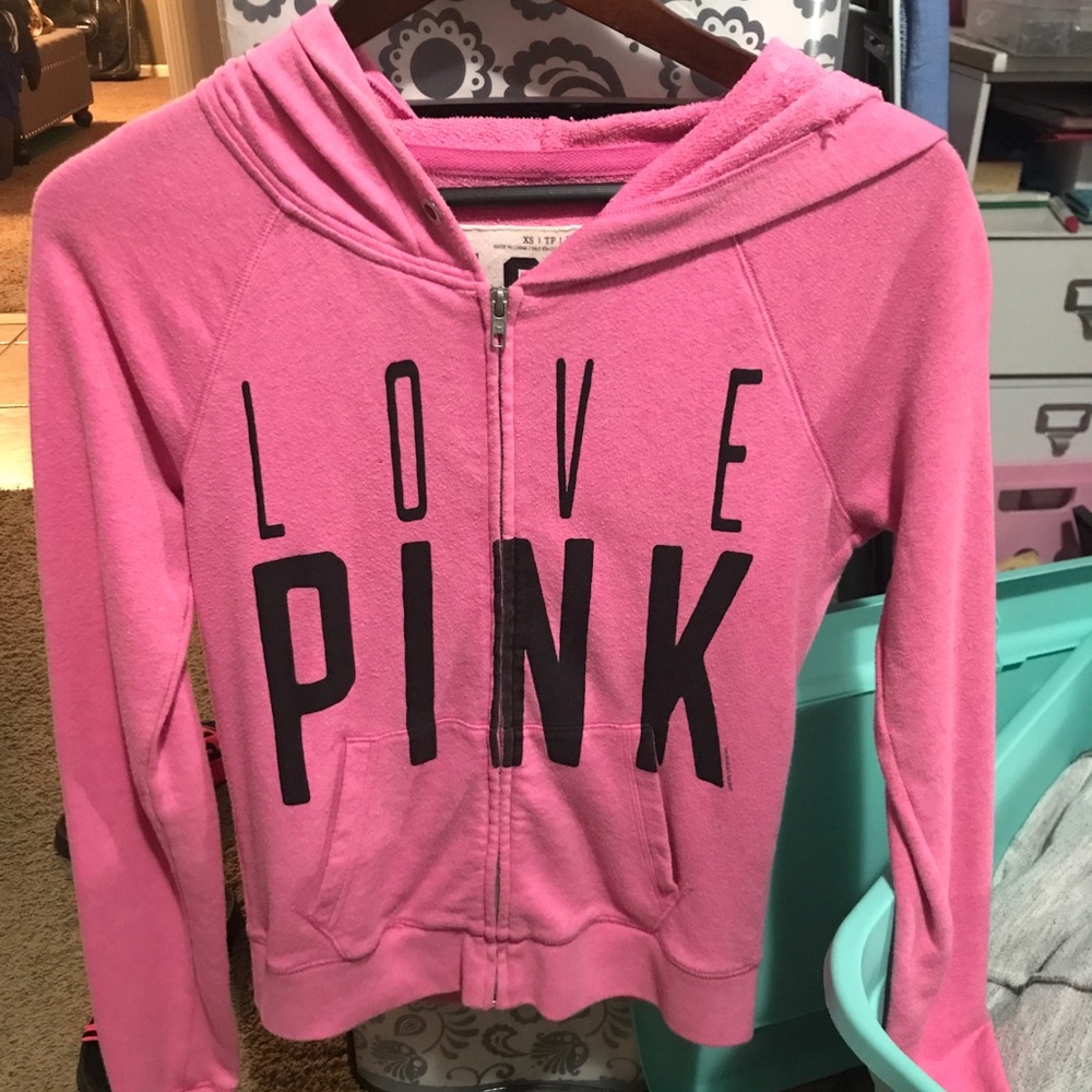 Pink hoodie