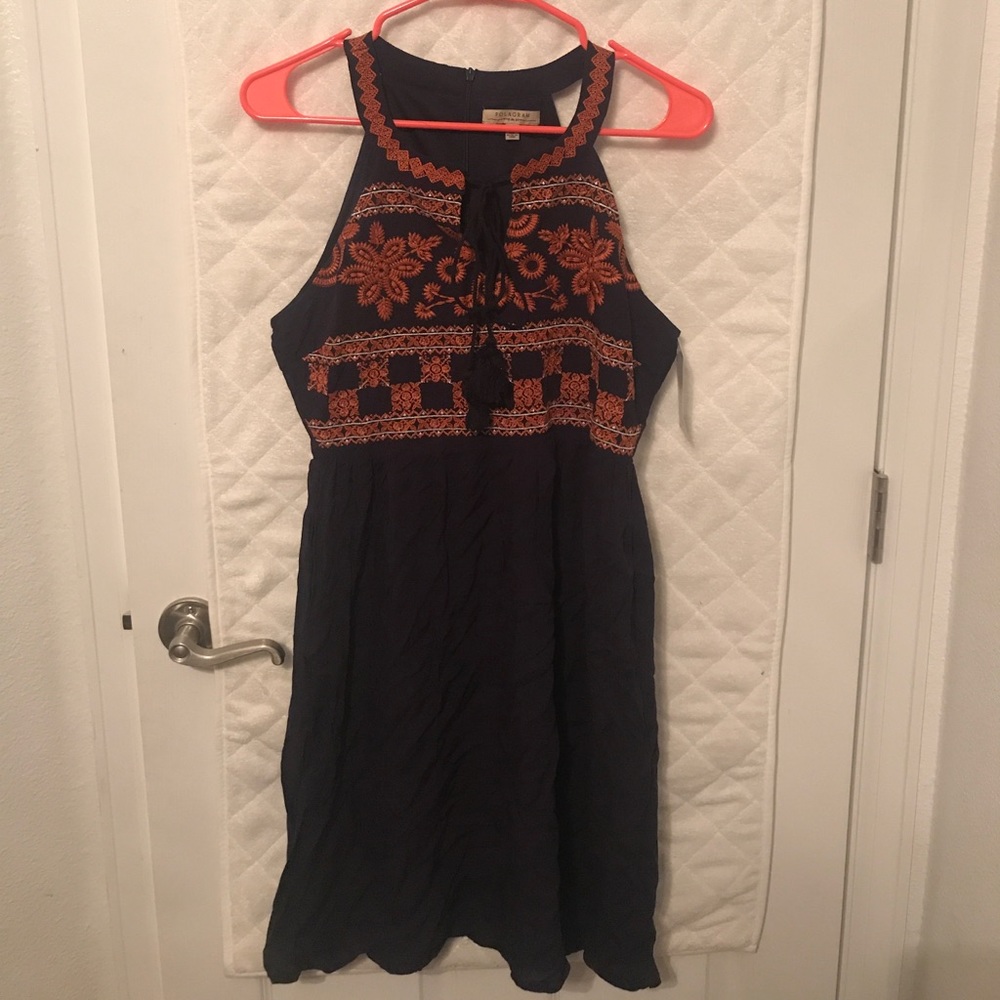 Very cute navy & orange dress