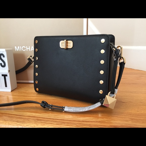 NWT MICHAEL KORS STUDDED CROSSBODY - Picture 2 of 8