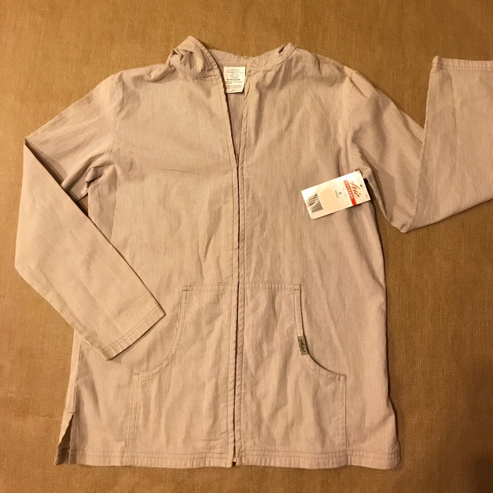 LIGHTWEIGHT PINSTRIPED CASUAL JACKET, NEW, SMALL