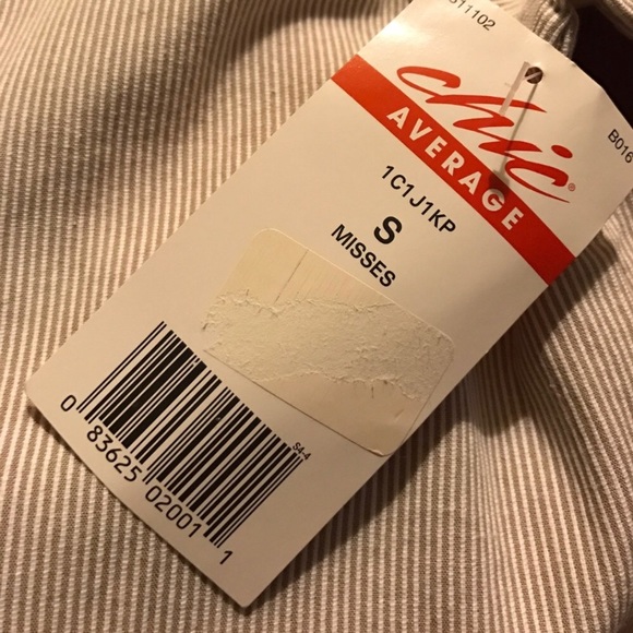 LIGHTWEIGHT PINSTRIPED CASUAL JACKET, NEW, SMALL - Picture 5 of 6