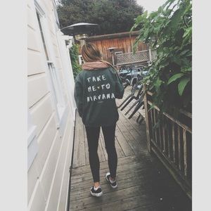 Military green jacket