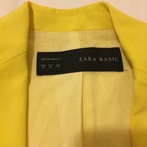 Zara XS Yellow blazer.