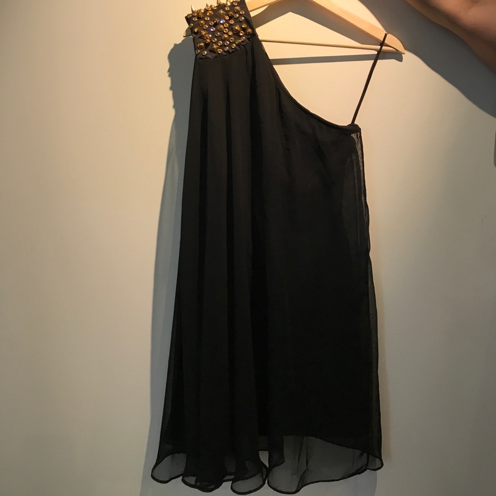 Dress the Population One-Shoulder Cocktail Dress