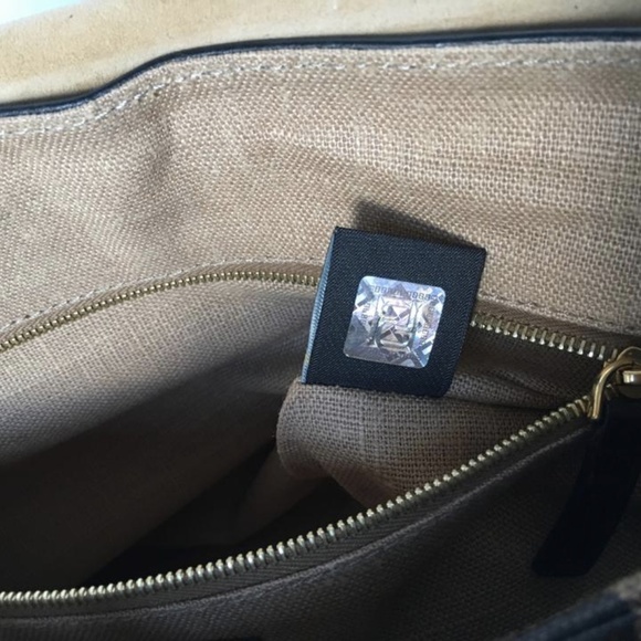 Auth. FENDI Pequin Tonal Stripe Shoulder Bag - Picture 8 of 8