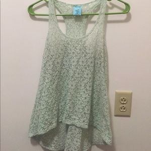 teal tank top