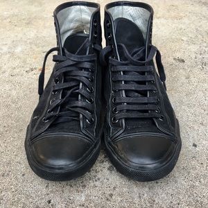 Very rare Dior Homme leather high trainers.