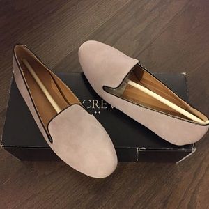 NWT J.Crew suede loafers | gray | size 6