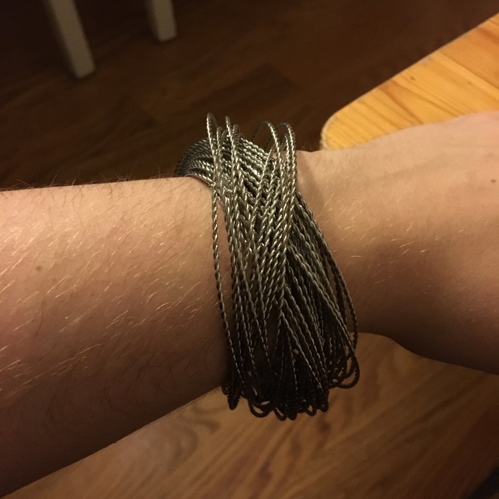 Silver linked bracelet