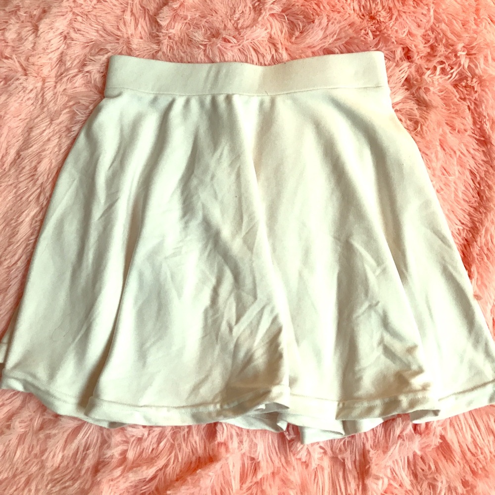 White Skater Skirt