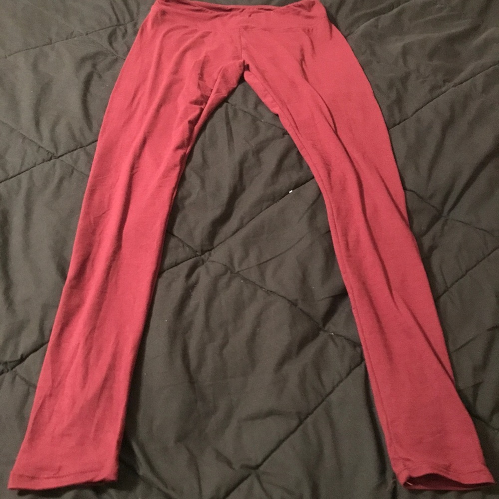 Maroon Leggings-small