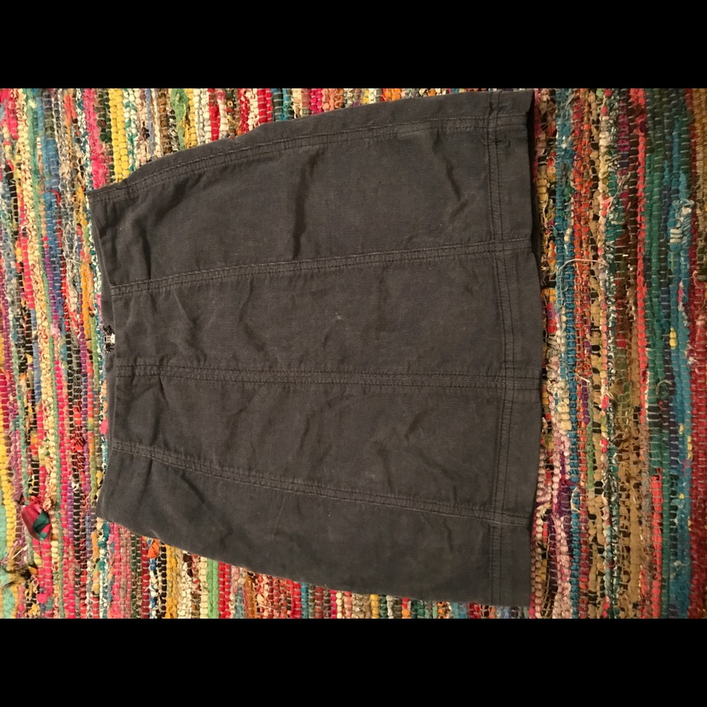 Free people corduroy mini skirt in blue