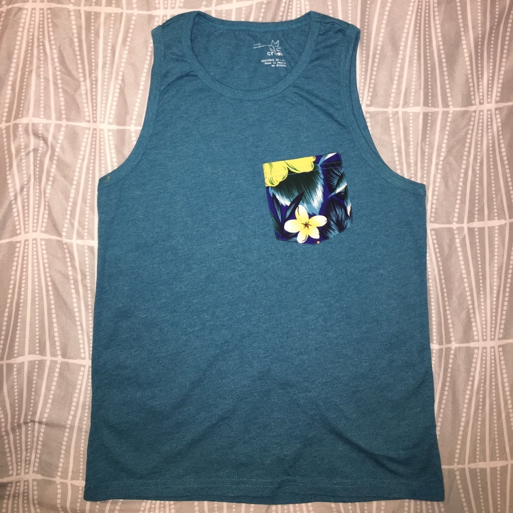 Men’s Blue Crown (Tilly’s) Tank Top Size M