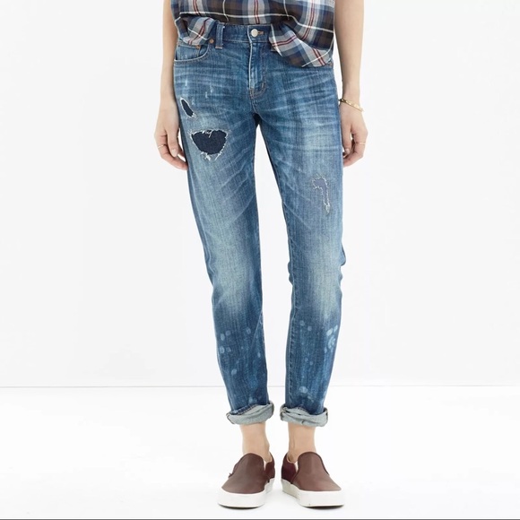 Madewell Denim - NWOT Madewell Slim Boyjean Rip and Repair Denim