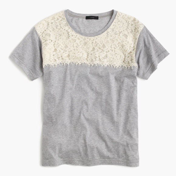 J.Crew / Lace t-shirt - Picture 2 of 2