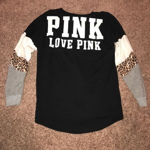 long sleeve pink/victoria secret shirt