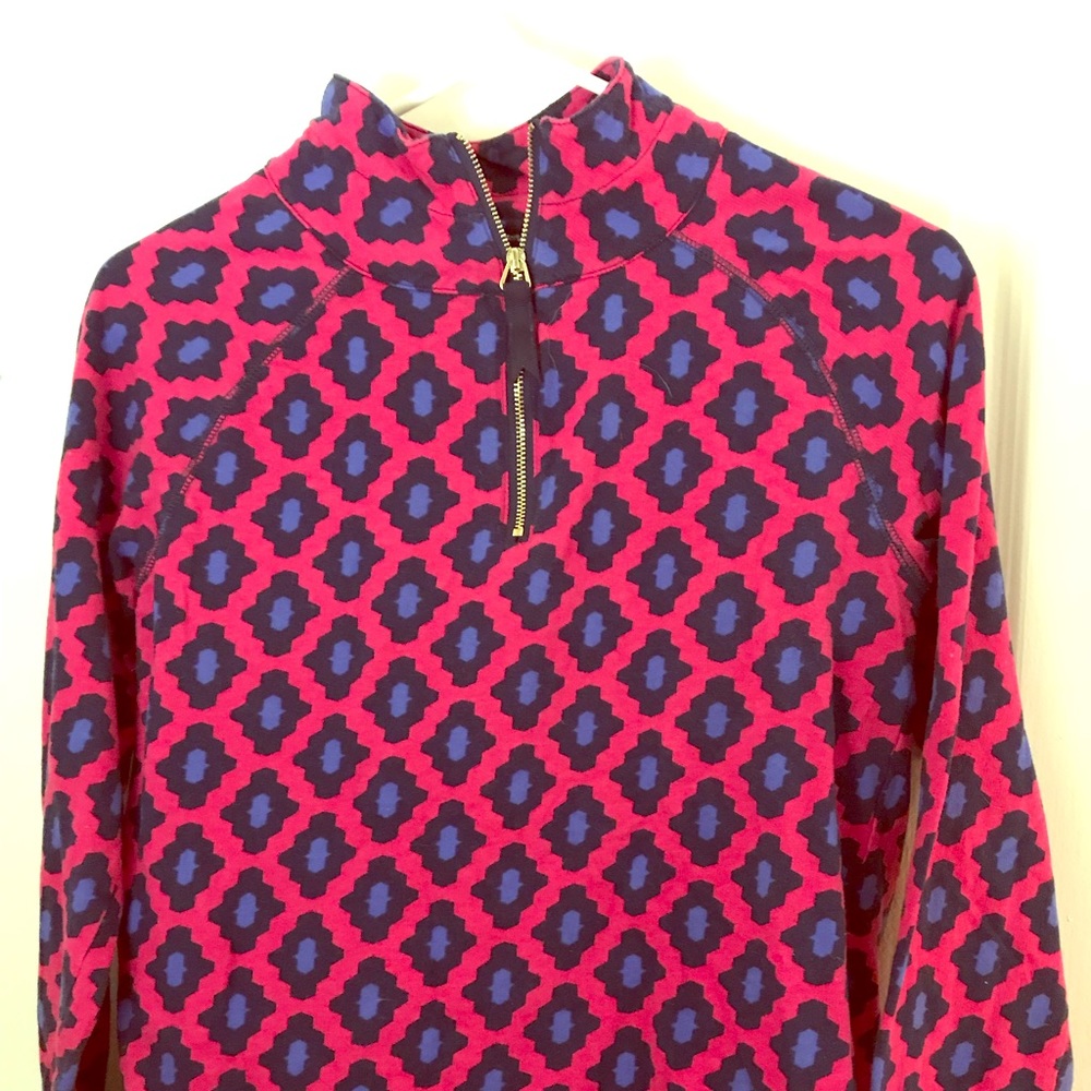 Mud Pie Geometric Quarter Zip