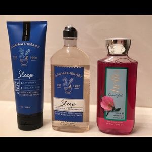 Bath&BodyWorks body washes & body cream