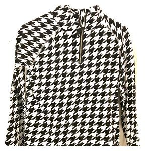 Mud Pie Houndstooth Quarter Zip