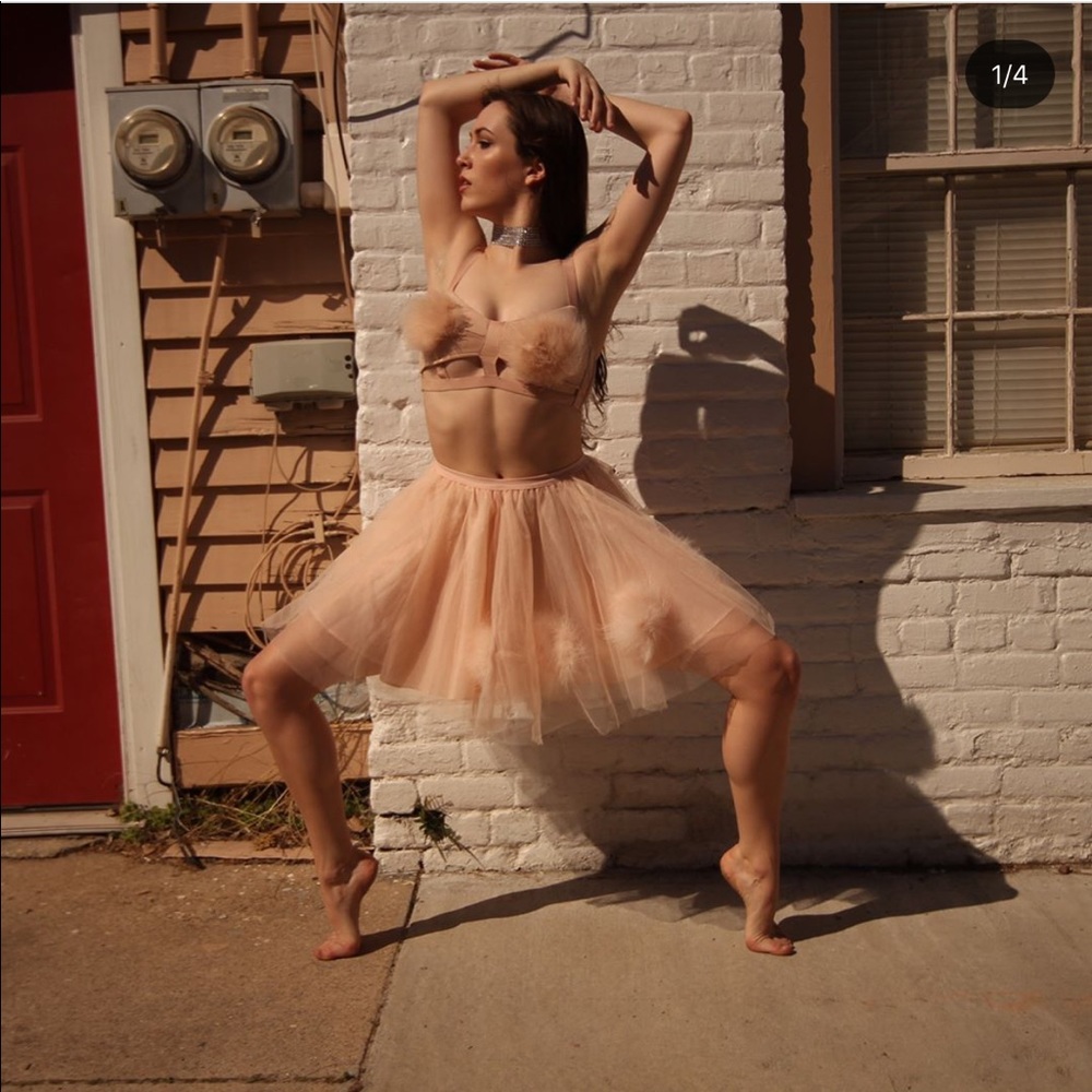 KikiRiki Tulle Mini Skirt and Bralette