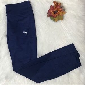 Women Puma leggings Blue Depths Oxidized Size L