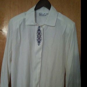 Vintage button up blouse