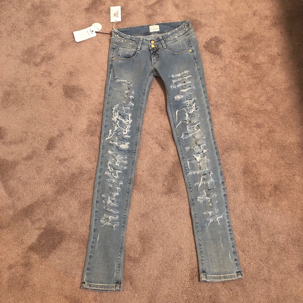 NWT Met Angel 5 Pockets stretch denim