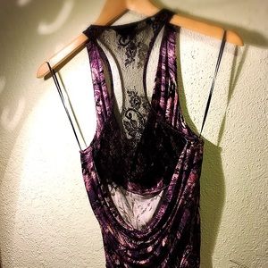 Guess Top with open back.