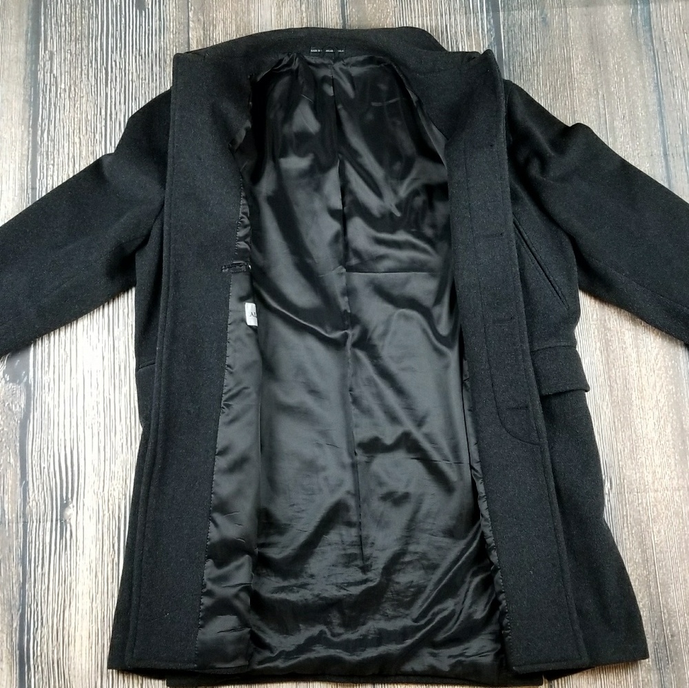 *EUC* ALFANI Men's wool blend trench coat 40R - Picture 3 of 6