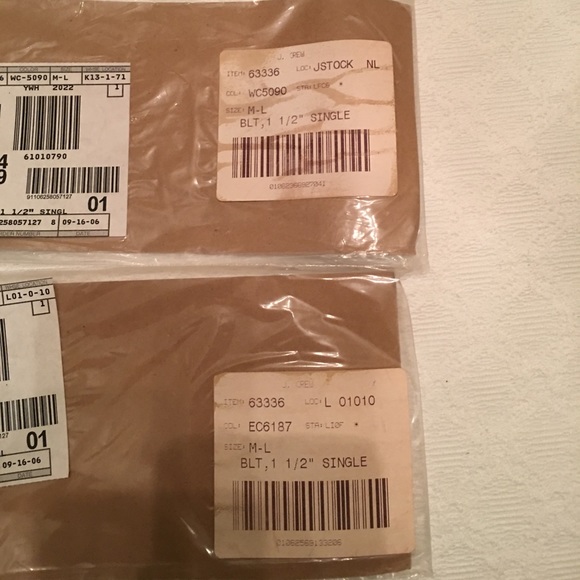 Striped grosgrain ribbon belts, size M/L - Picture 3 of 3