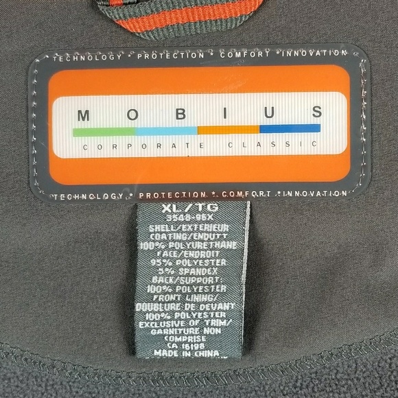 *EUC* MOBIUS Men's Performace jacket Sz XL - Picture 5 of 5
