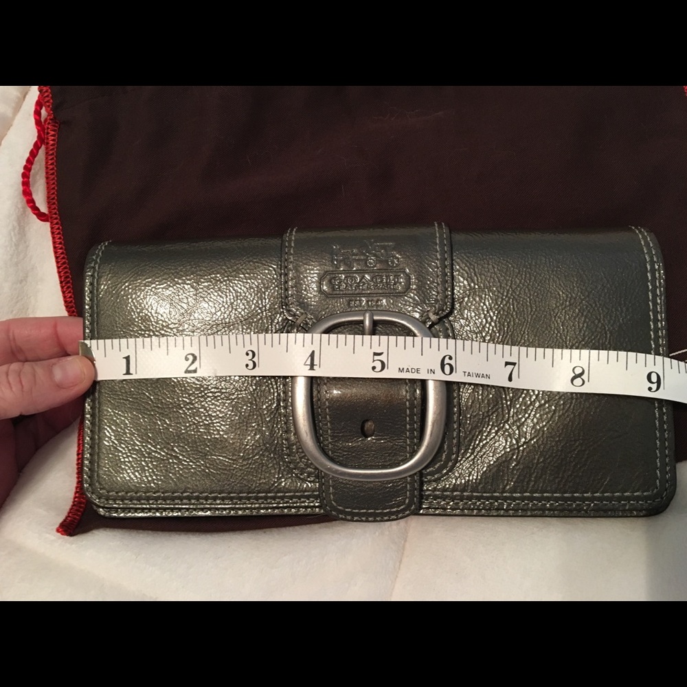 Sold Coach gunmetal grey - Picture 4 of 8