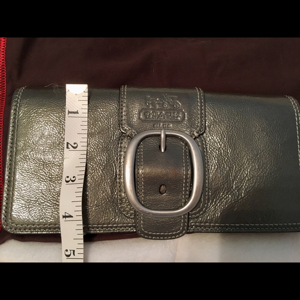 Sold Coach gunmetal grey - Picture 2 of 8